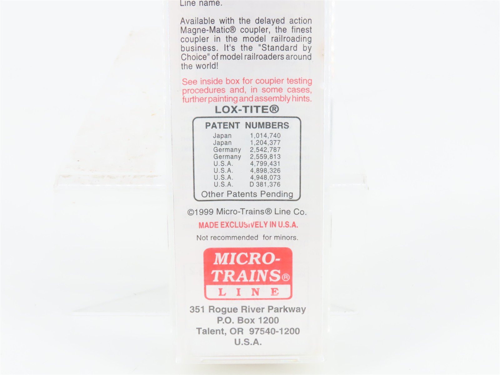 N Scale Micro-Trains MTL 104040 CR Conrail 60' Excess Height Box Car #216722