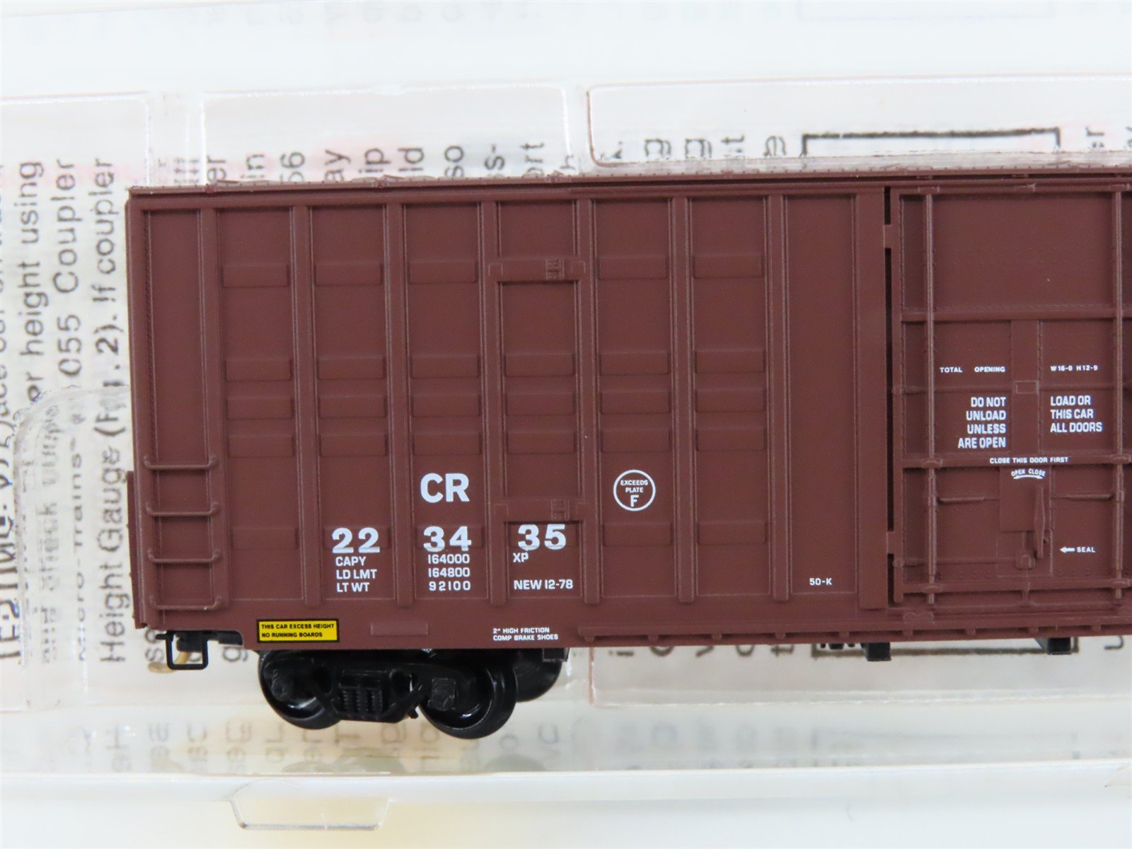 N Scale Micro-Trains MTL 103020 CR Conrail 60' Excess Height Box Car #223435