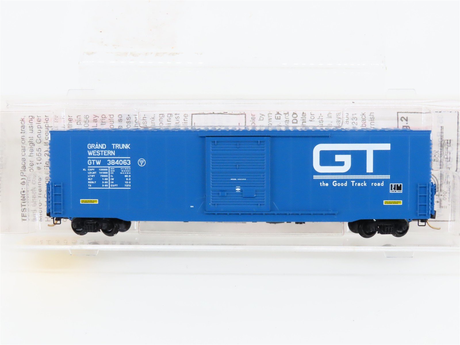 N Scale Micro-Trains MTL 104010 GTW 60' Excess Height Box Car #384063
