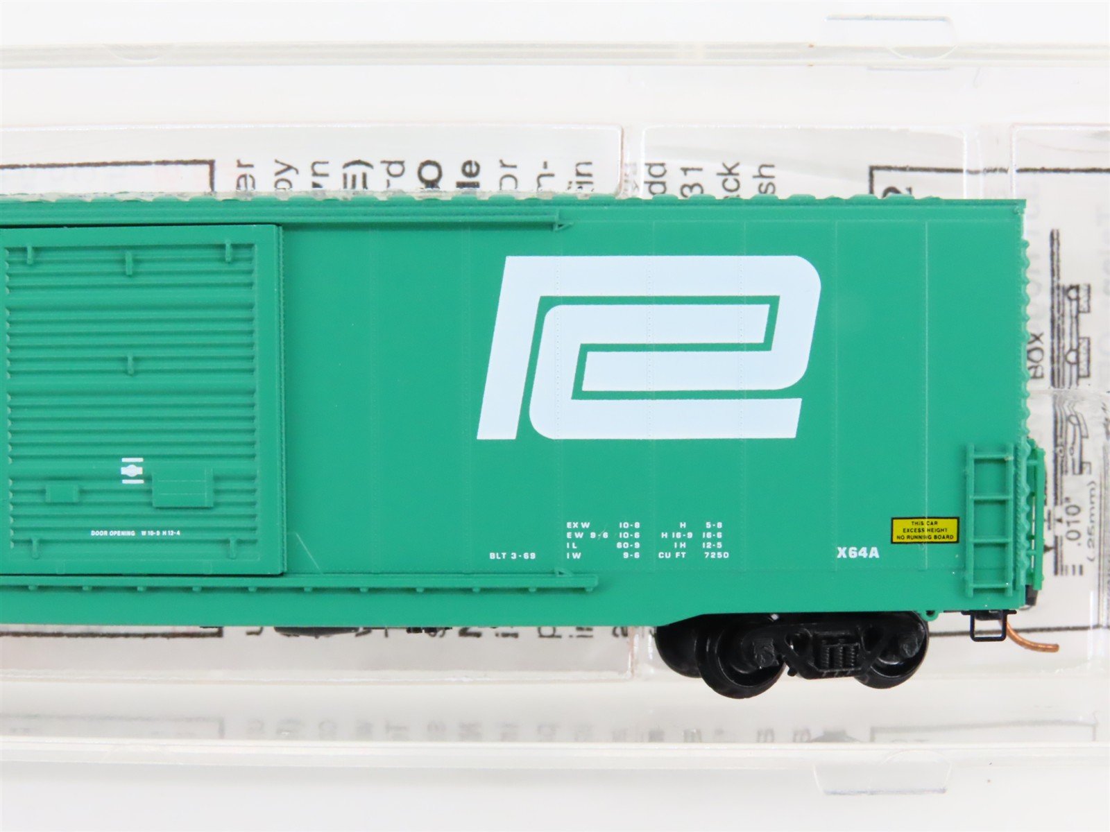 N Scale Micro-Trains MTL 104020 PC Penn Central 60' Excess Height Boxcar #278655