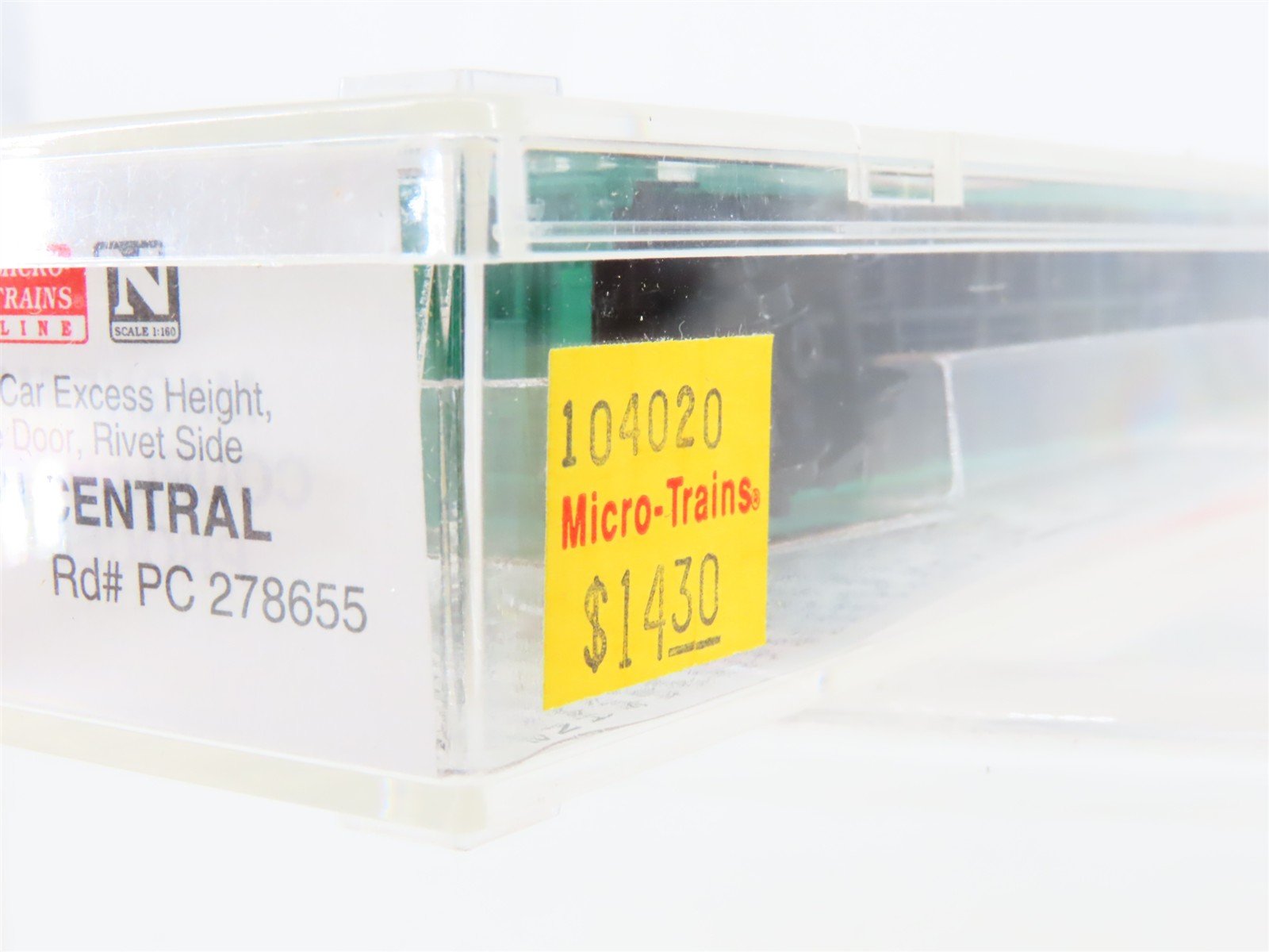 N Scale Micro-Trains MTL 104020 PC Penn Central 60' Excess Height Boxcar #278655