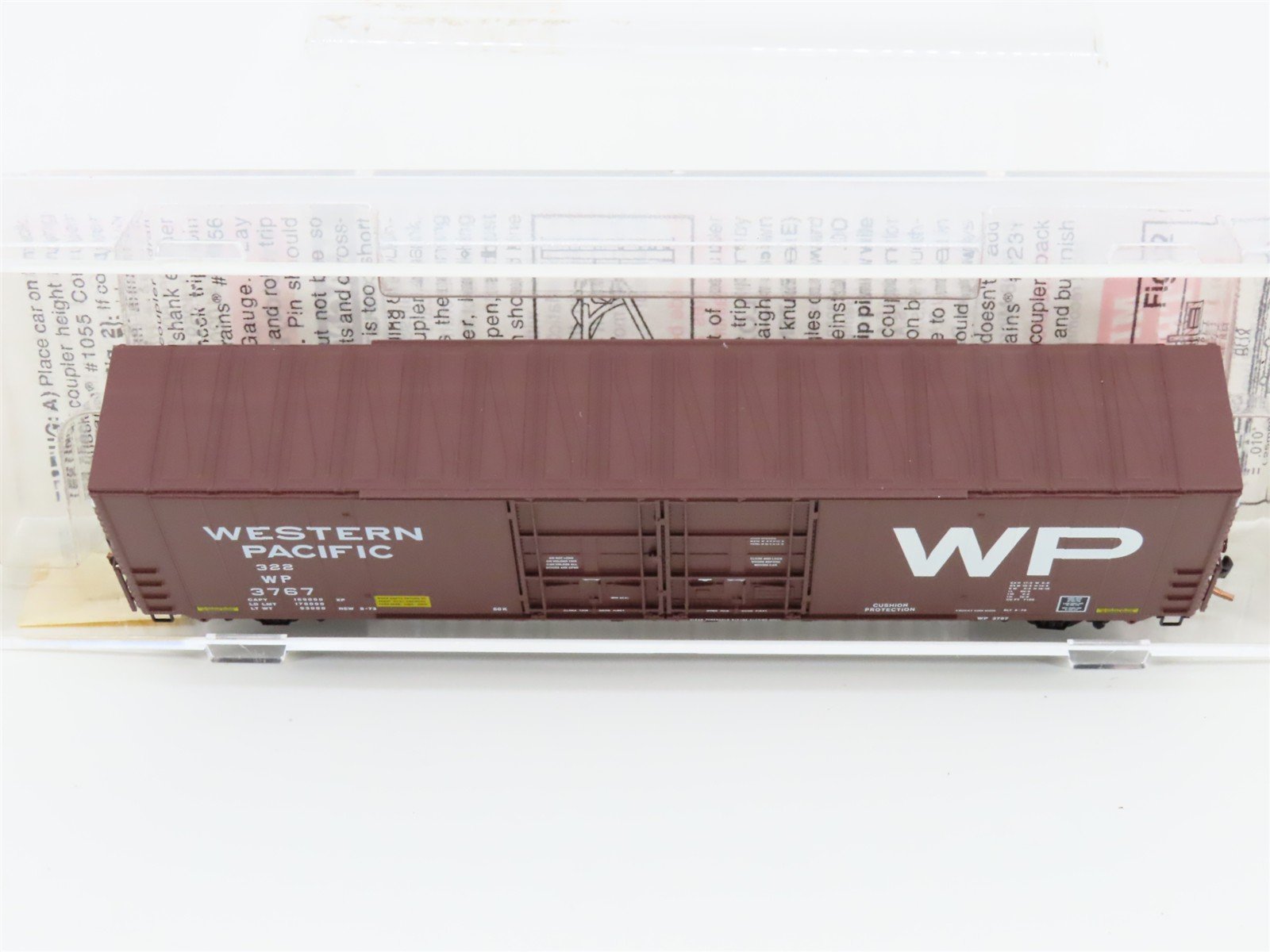 N Scale Micro-Trains MTL 102050 WP Western Pacific 60' Excess Height Boxcar 3767