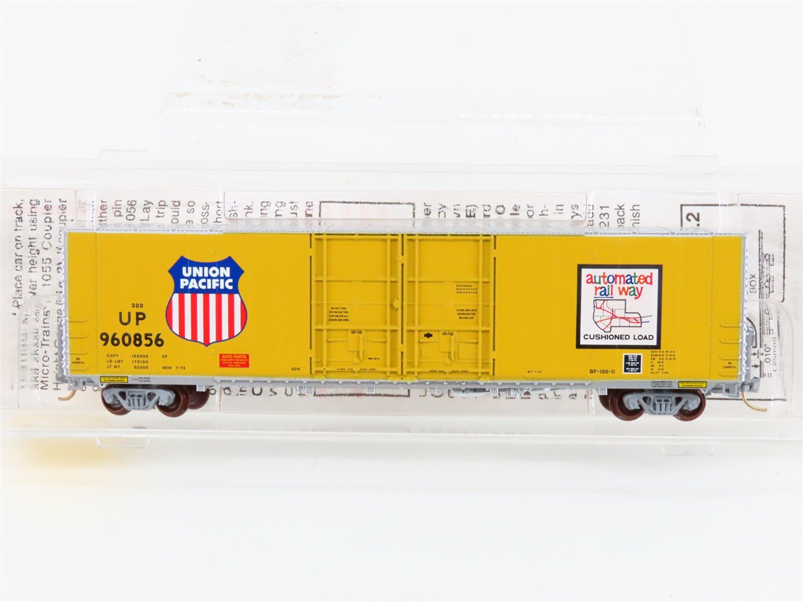 N Scale Micro-Trains MTL 102020 UP Union Pacific 60' Excess Height Boxcar 960856