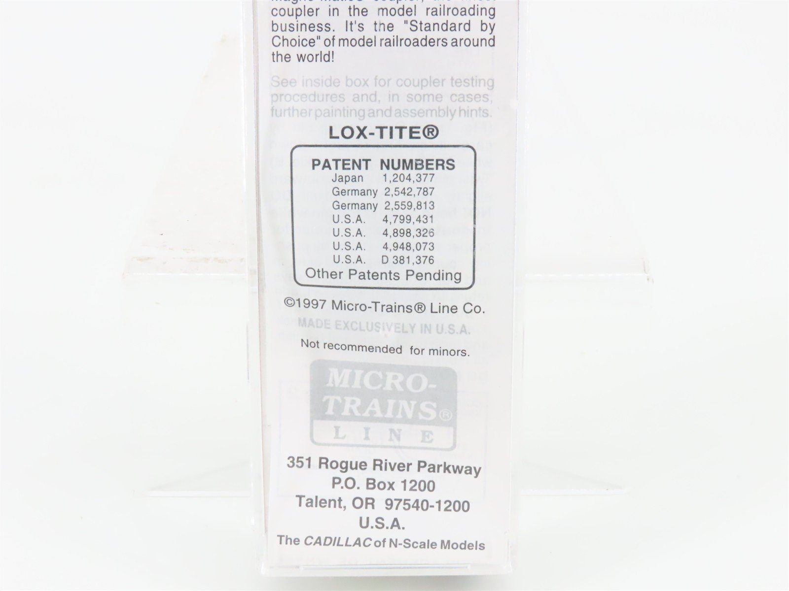 N Micro-Trains MTL 102030 MTL Silver Anniversary 60' Excess Height Box Car #1172