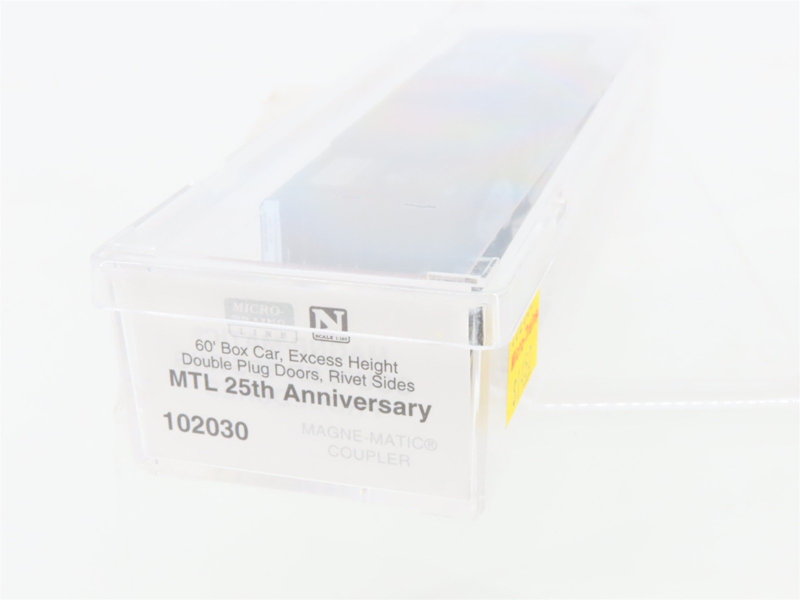 N Micro-Trains MTL 102030 MTL Silver Anniversary 60' Excess Height Box Car #1172