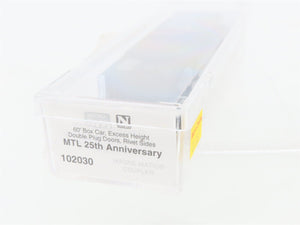 N Micro-Trains MTL 102030 MTL Silver Anniversary 60' Excess Height Box Car #1172