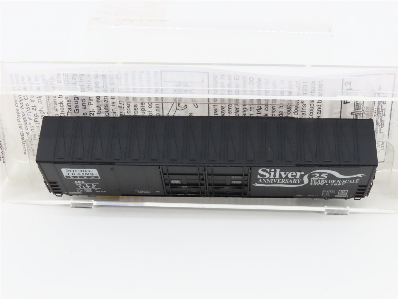 N Micro-Trains MTL 102030 MTL Silver Anniversary 60' Excess Height Box Car #1172