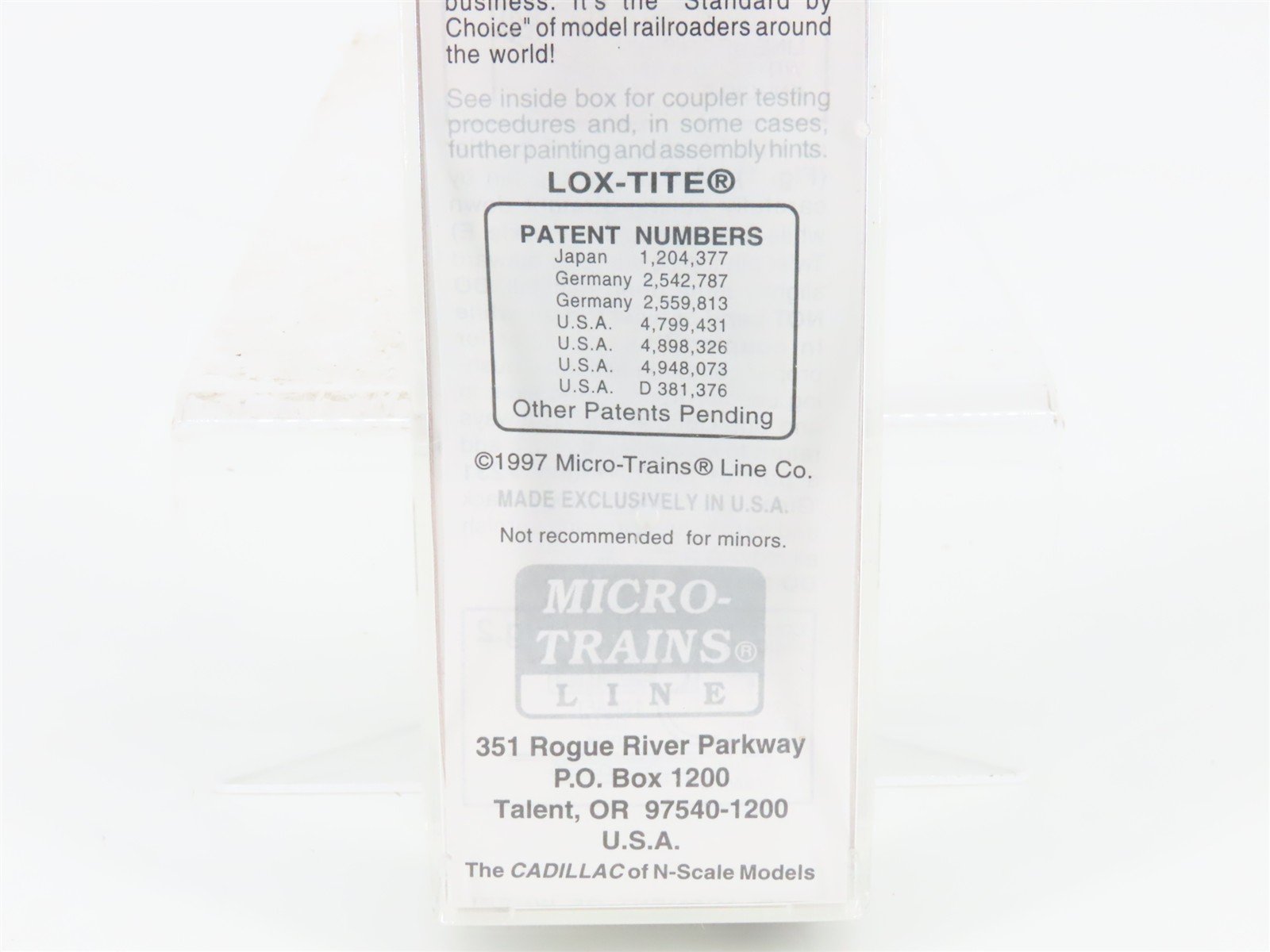 N Micro-Trains MTL 102030 MTL Silver Anniversary 60' Excess Height Box Car #1172