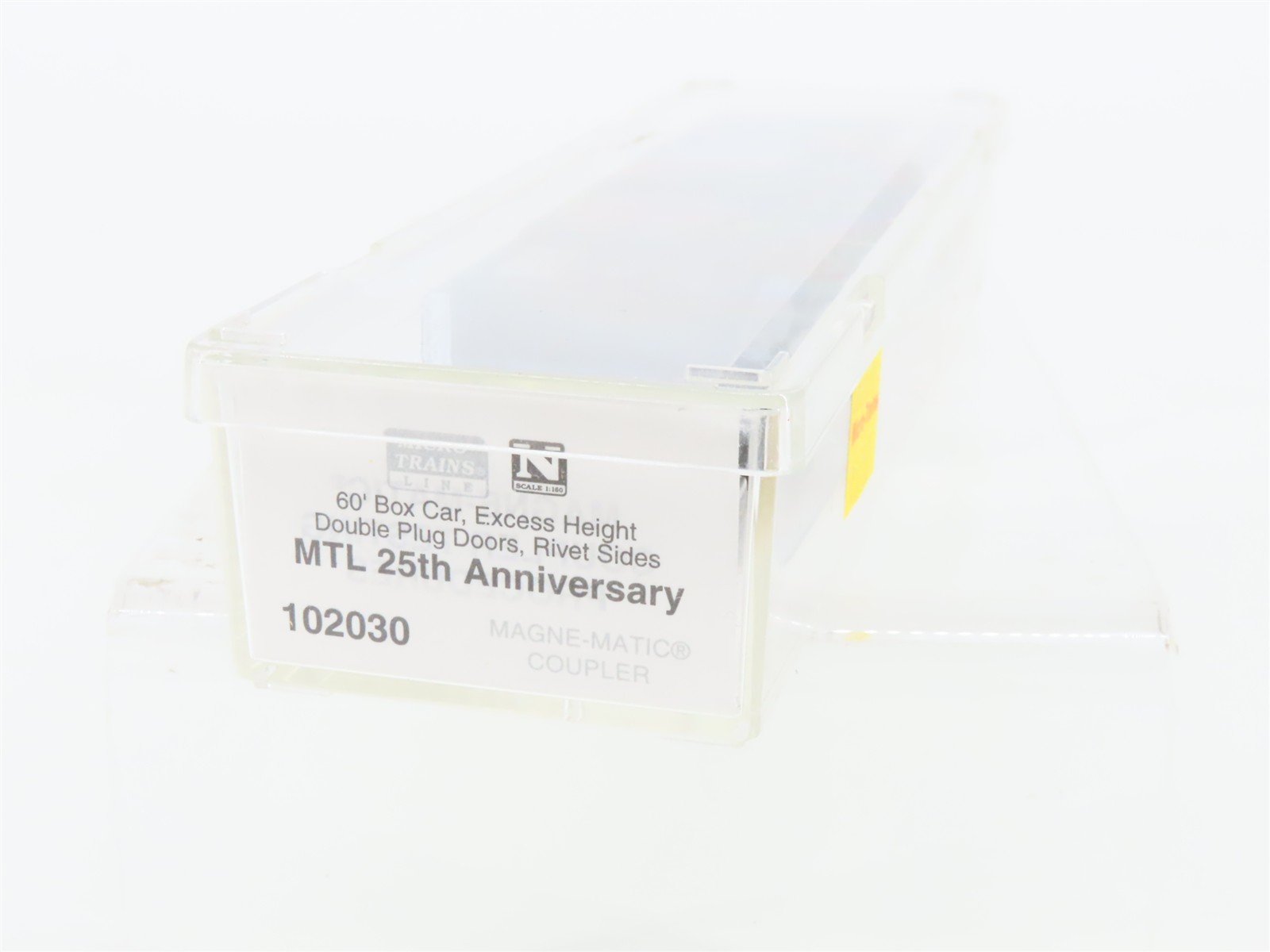 N Micro-Trains MTL 102030 MTL Silver Anniversary 60' Excess Height Box Car #1172