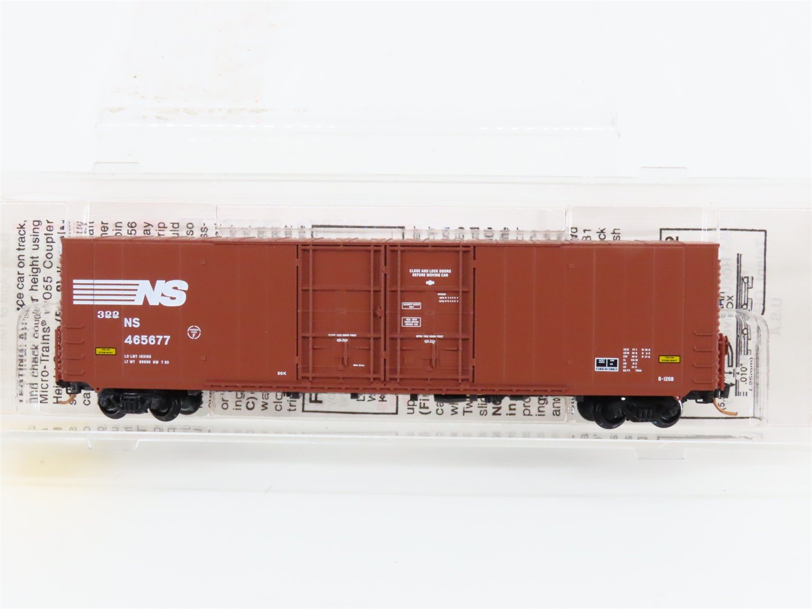 N Micro-Trains MTL 102070 NS Norfolk Southern 60' Excess Height Box Car #465677