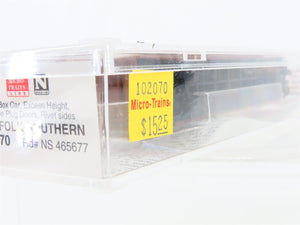 N Micro-Trains MTL 102070 NS Norfolk Southern 60' Excess Height Box Car #465677