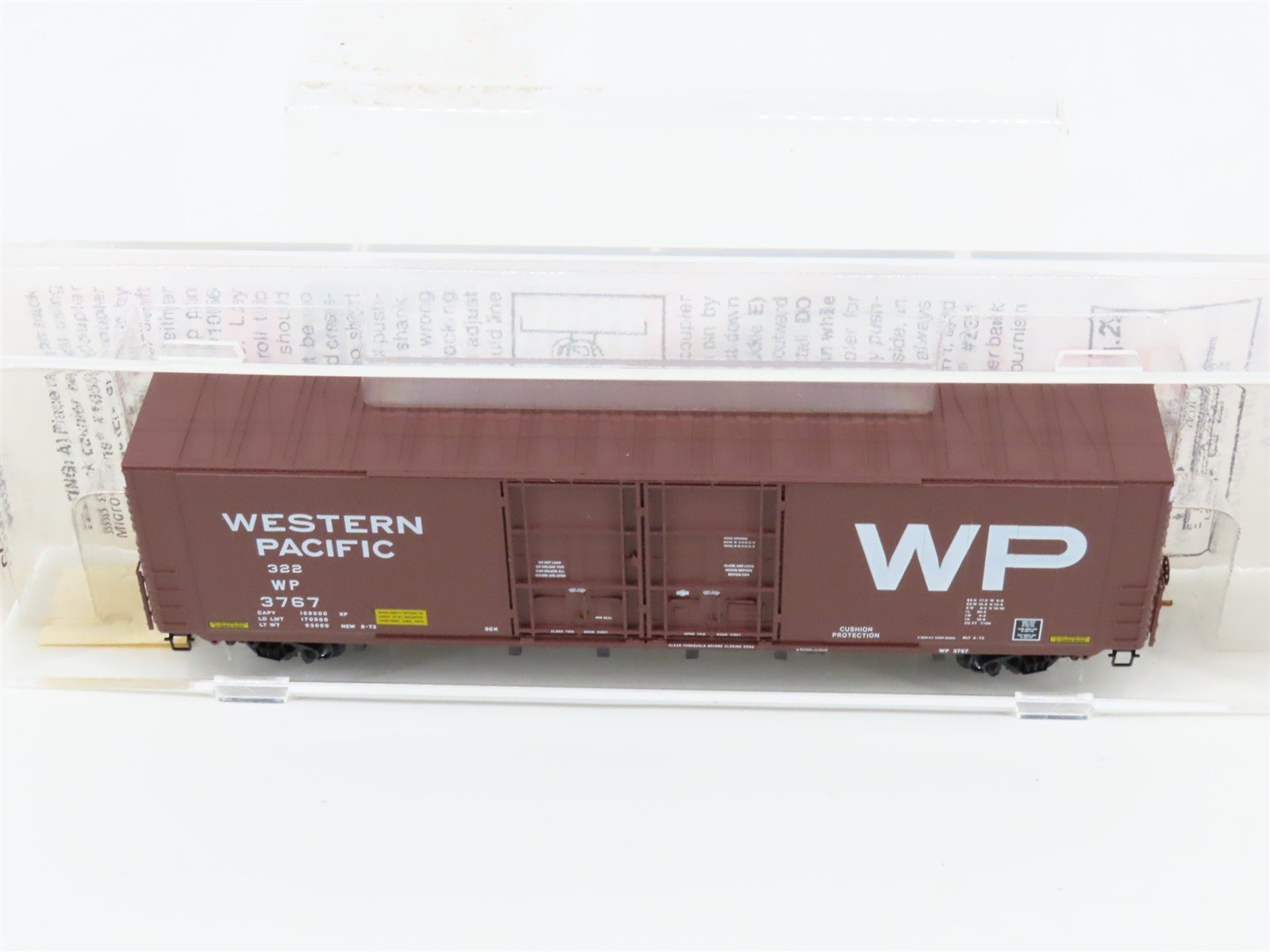 N Scale Micro-Trains MTL 102050 WP Western Pacific 60' Excess Height Boxcar 3767