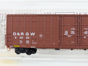 N Scale Micro-Trains MTL 103010 D&RGW Rio Grande 60' Excess Height Boxcar #63892