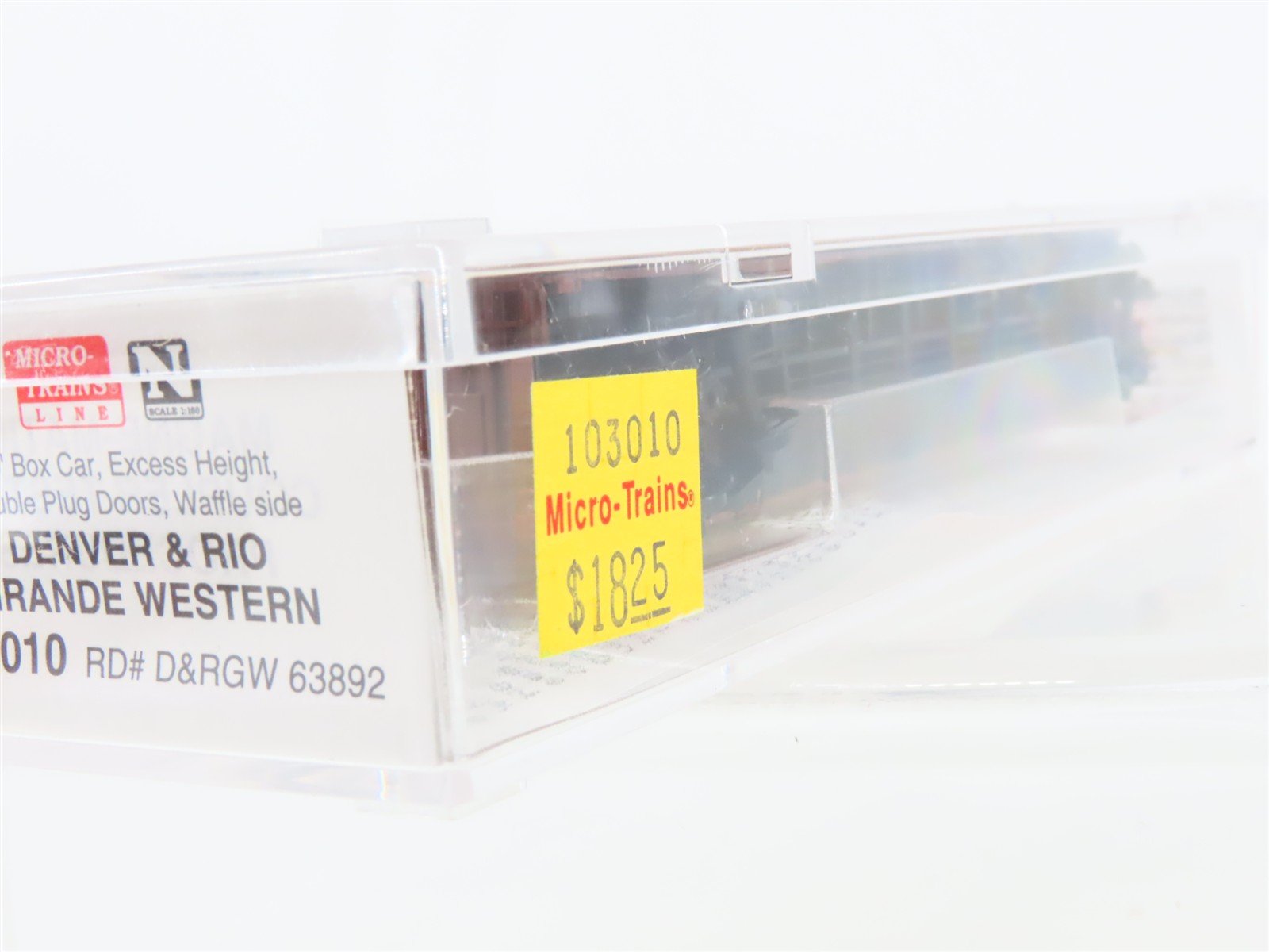 N Scale Micro-Trains MTL 103010 D&RGW Rio Grande 60' Excess Height Boxcar #63892