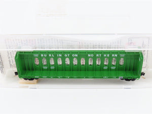 N Scale Micro-Trains MTL 53010 BN Burlington Northern Centerbeam Flat Car 624469