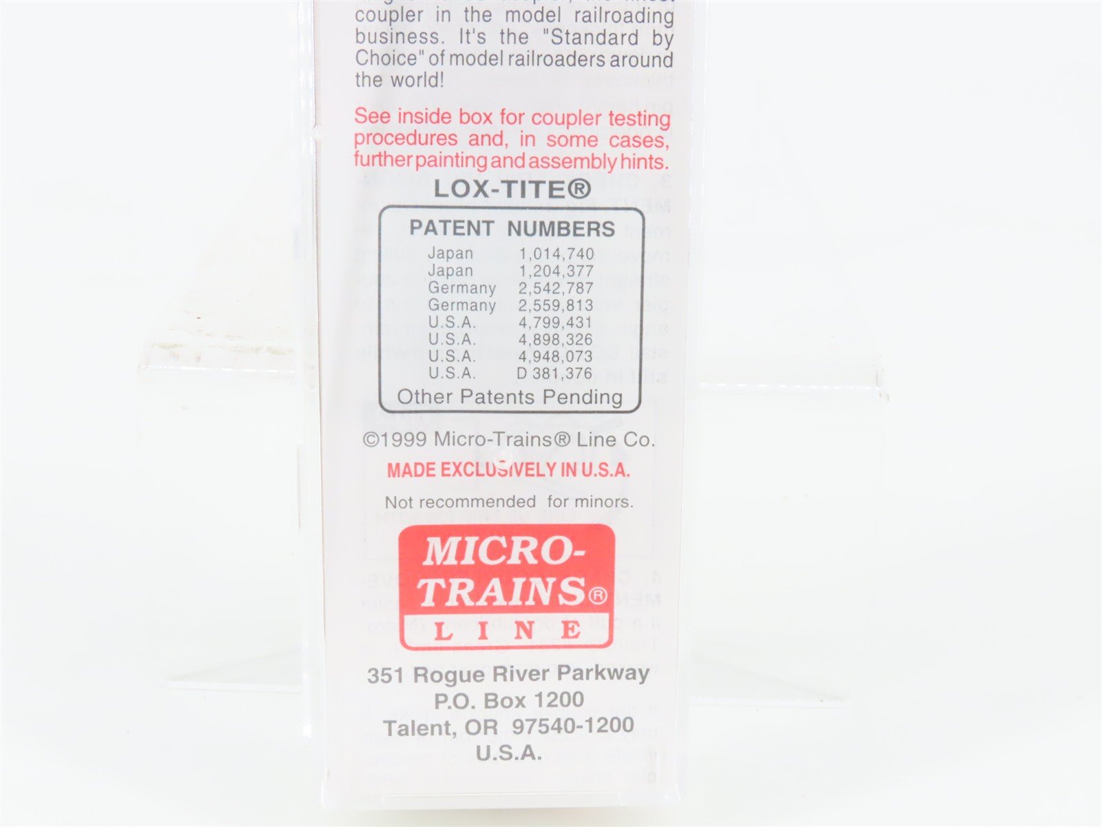 N Scale Micro-Trains MTL 104030 UP Union Pacific 60' Excess Height Boxcar 960958