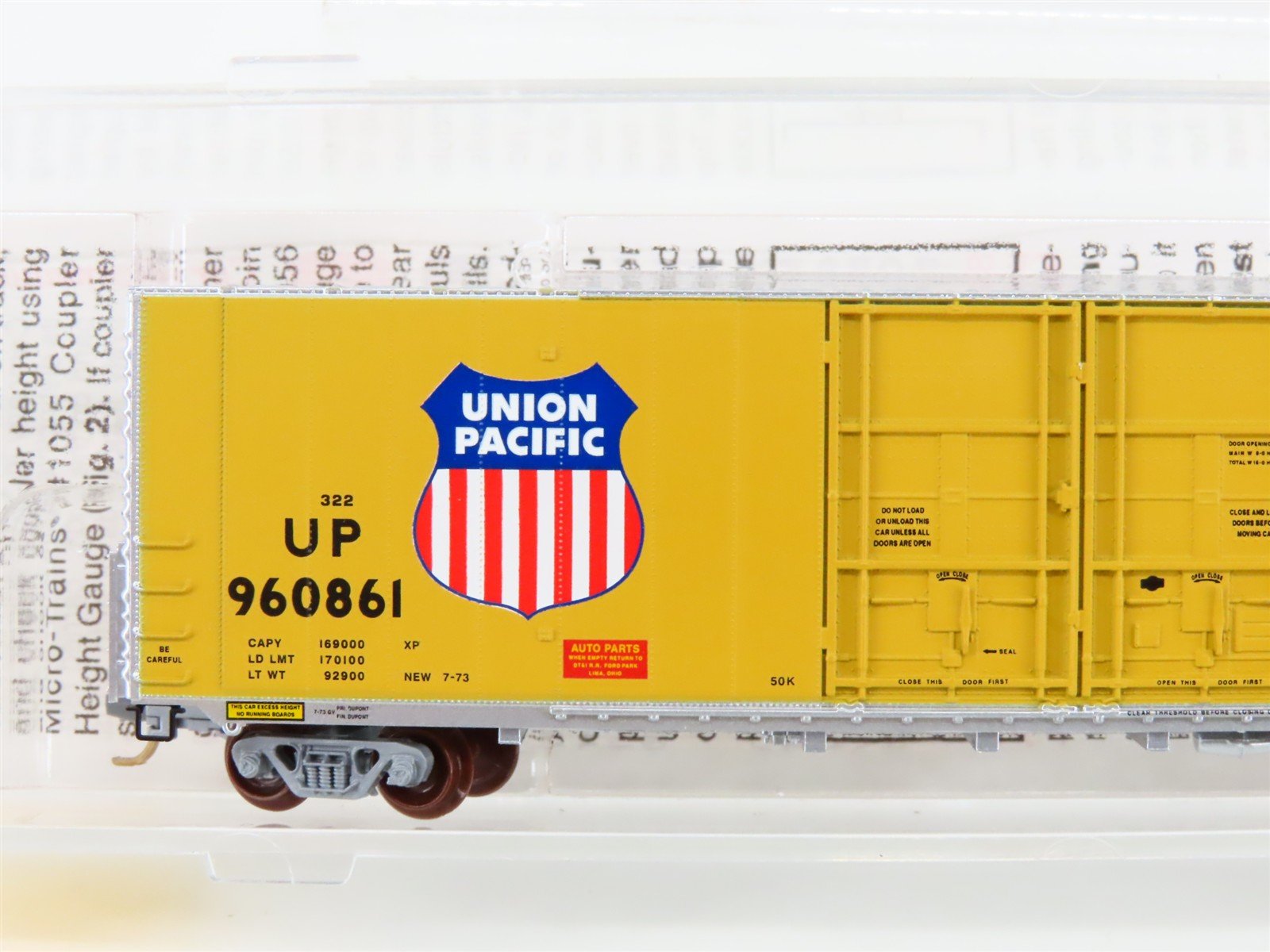 N Scale Micro-Trains MTL 102020 UP Union Pacific 60' Excess height Boxcar 960861