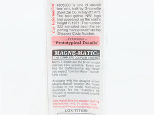 N Micro-Trains MTL 102040 NW Norfolk & Western 60' Excess Height Box Car #605000