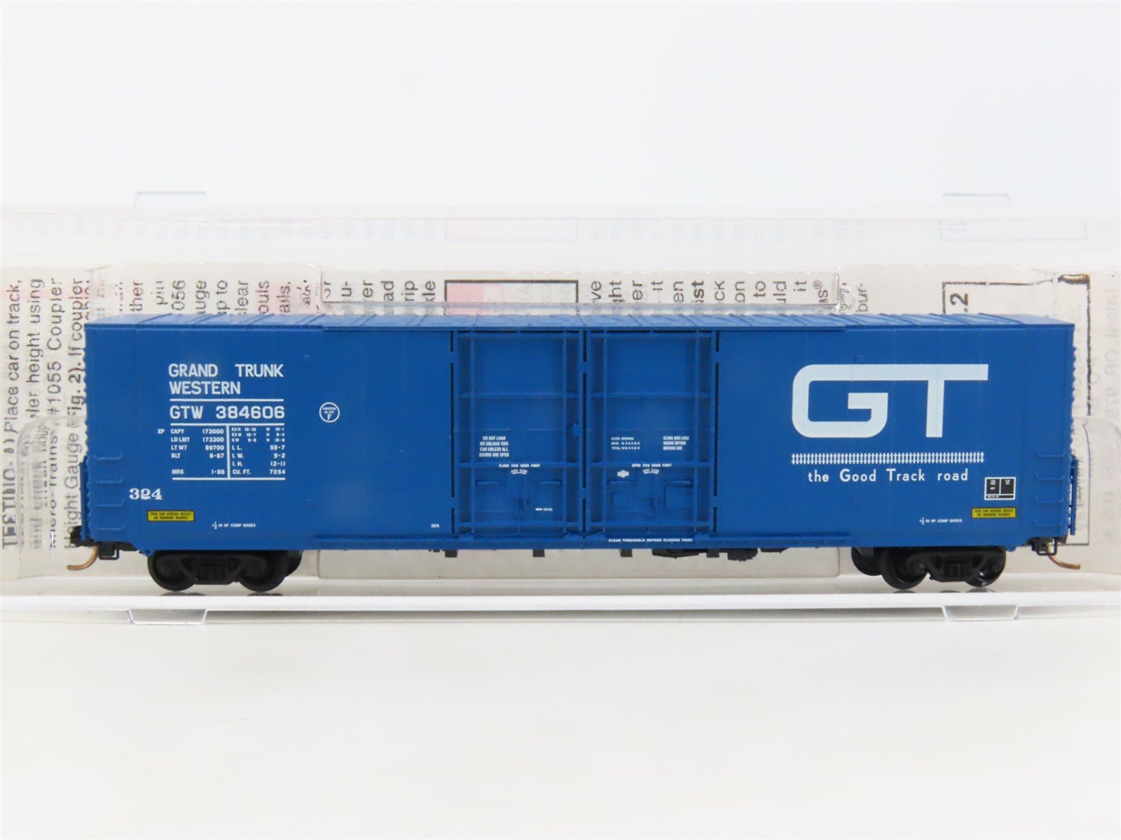 N Scale Micro-Trains MTL 102080 GTW 60' Excess Height Box Car #384606
