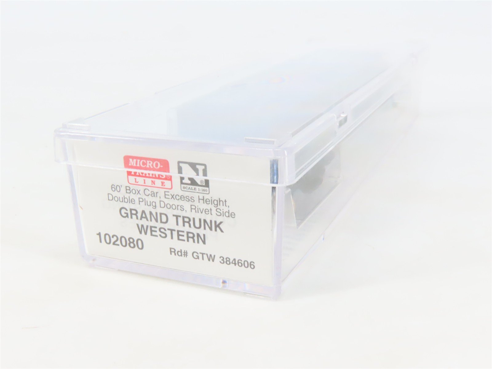 N Scale Micro-Trains MTL 102080 GTW 60' Excess Height Box Car #384606