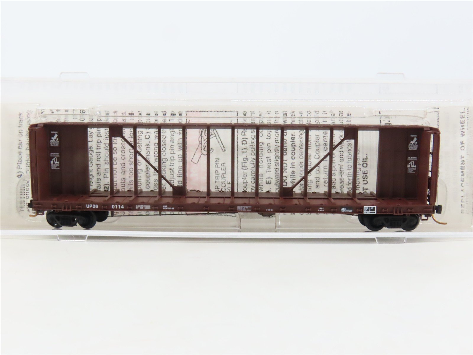 N Scale Micro-Trains MTL 53710 UP Union Pacific Centerbeam Flat Car #260114