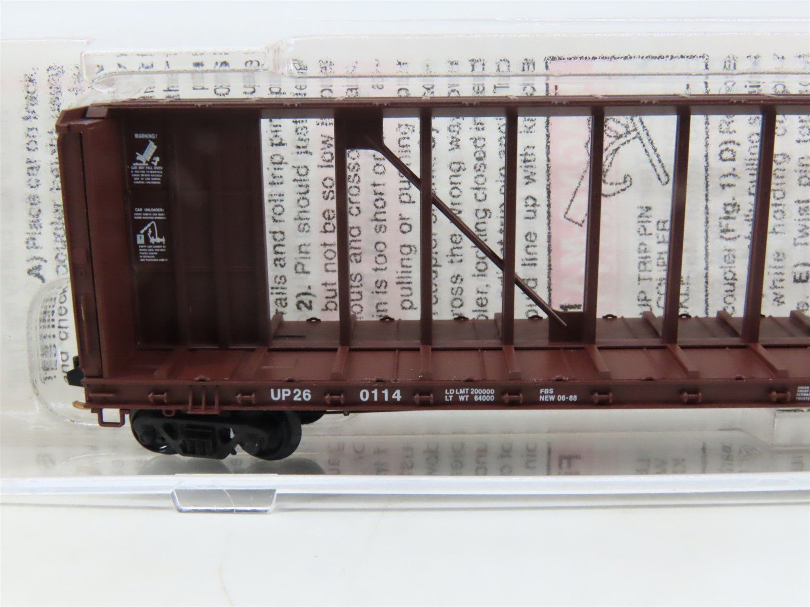 N Scale Micro-Trains MTL 53710 UP Union Pacific Centerbeam Flat Car #260114