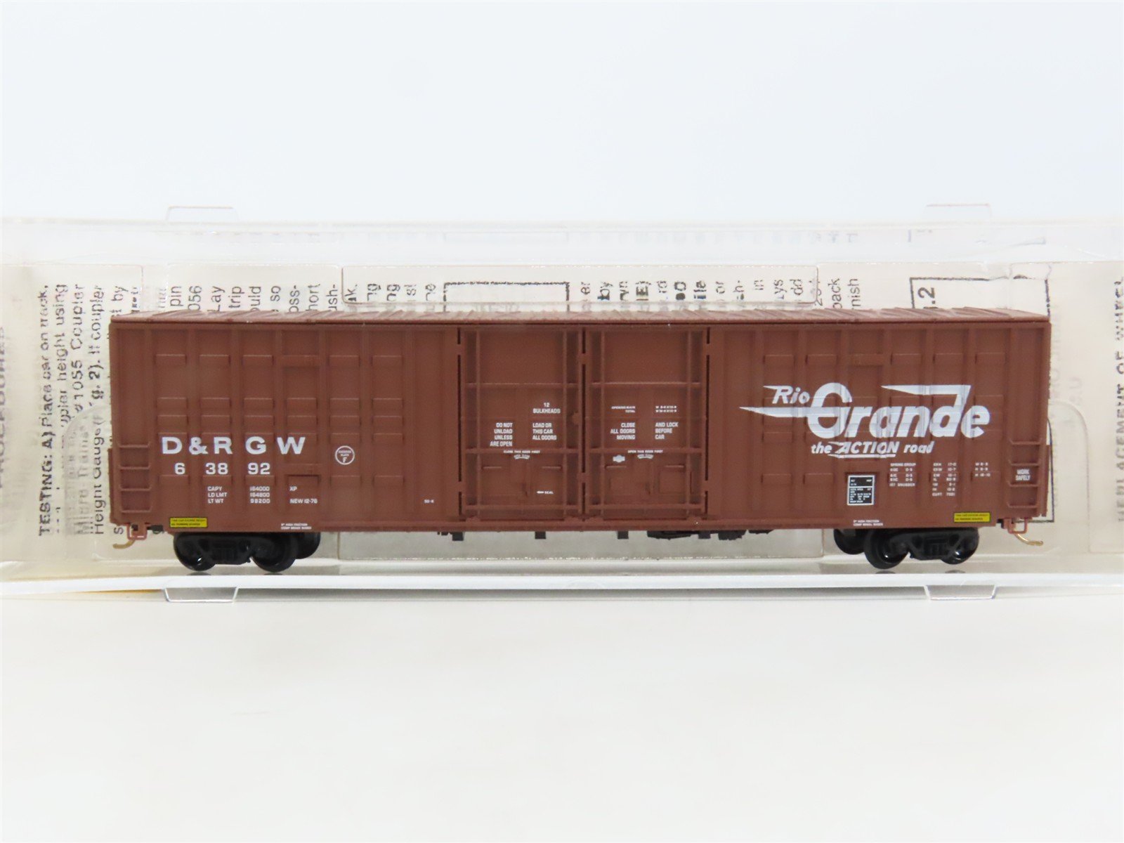 N Scale Micro-Trains MTL 103010 D&RGW Rio Grande 60' Excess Height Boxcar #63892