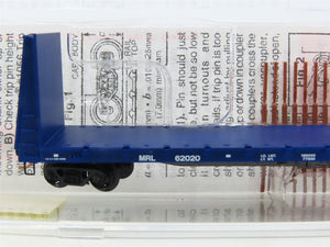 N Scale Micro-Trains MTL 54110 MRL Montana Rail Link Bulkhead Flat Car #62020