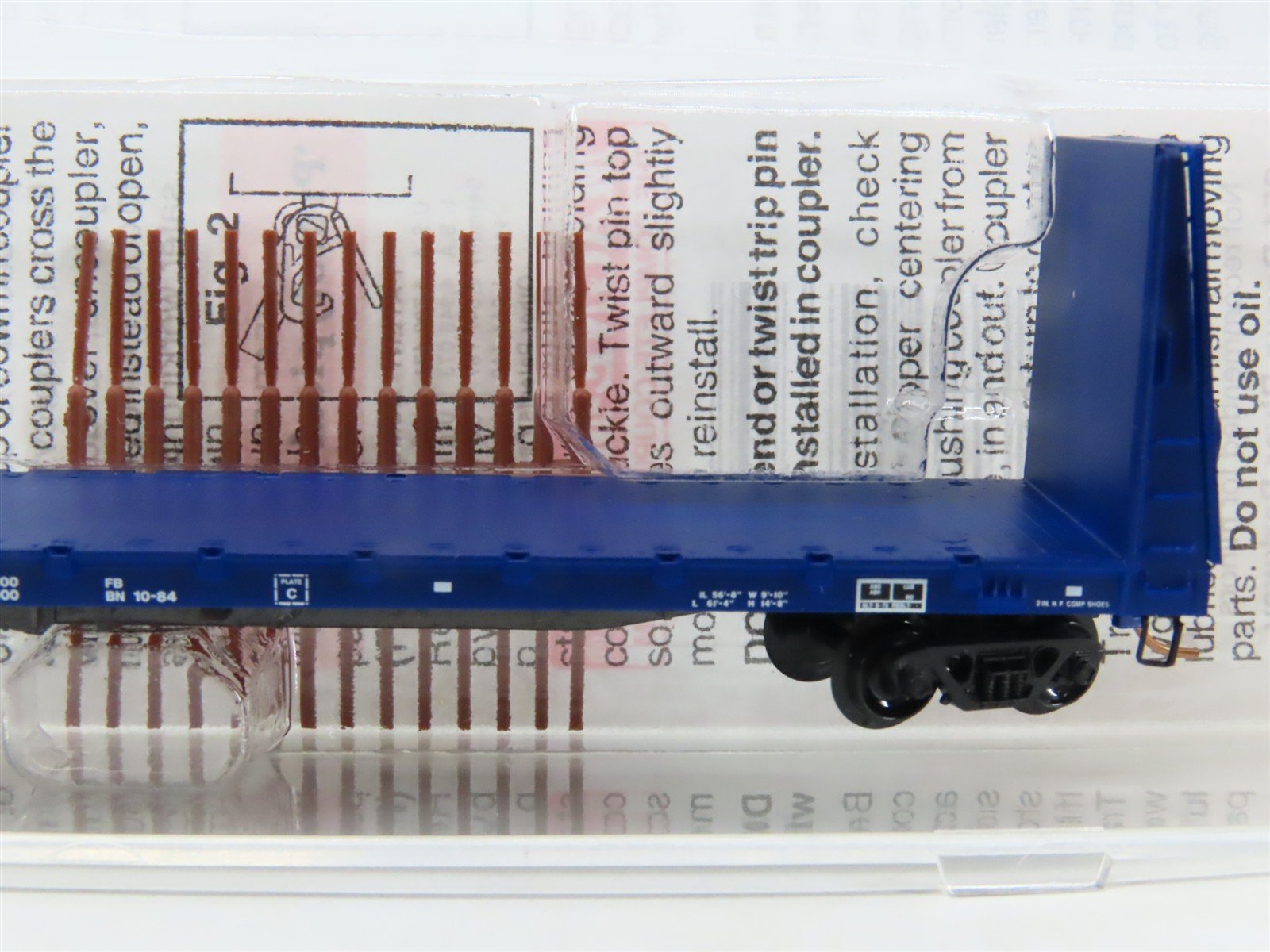 N Scale Micro-Trains MTL 54110 MRL Montana Rail Link Bulkhead Flat Car #62020
