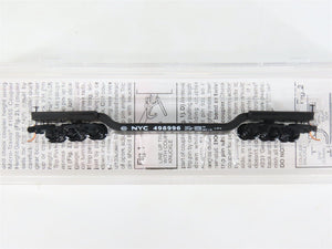 N Micro-Trains MTL 109020 NYC New York Central Depressed Center Flat Car #498996