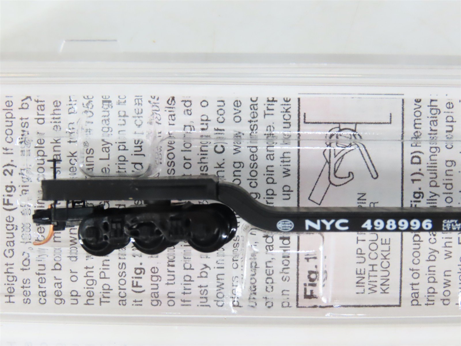 N Micro-Trains MTL 109020 NYC New York Central Depressed Center Flat Car #498996