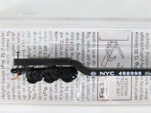 N Micro-Trains MTL 109020 NYC New York Central Depressed Center Flat Car #498996