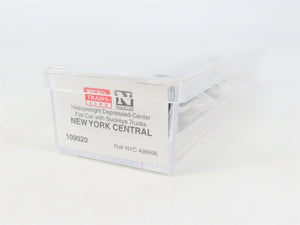 N Micro-Trains MTL 109020 NYC New York Central Depressed Center Flat Car #498996