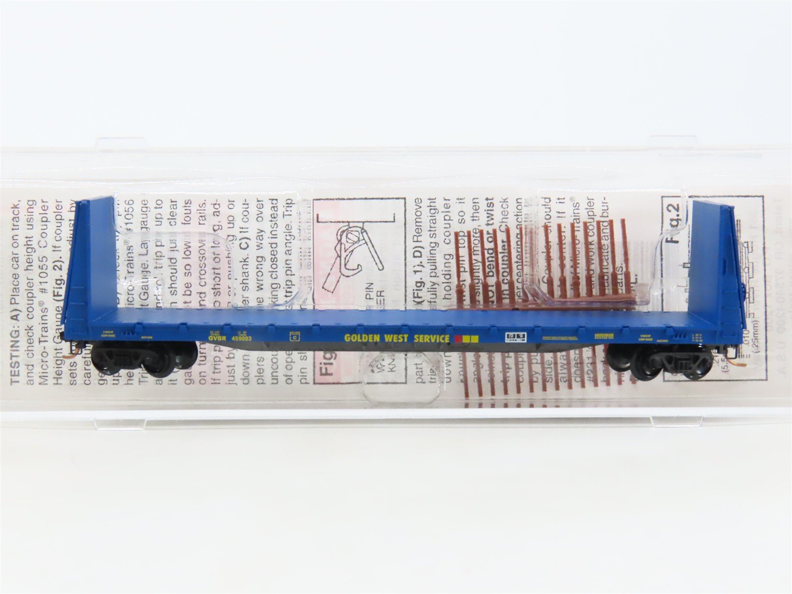 N Scale Micro-Trains MTL 54080 GVSR Golden West Service Bulkhead Flat Car 459003