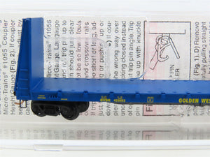 N Scale Micro-Trains MTL 54080 GVSR Golden West Service Bulkhead Flat Car 459003