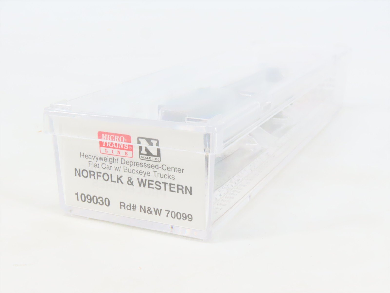 N Micro-Trains MTL 109030 NW Norfolk & Western Depressed Center Flat Car #70099