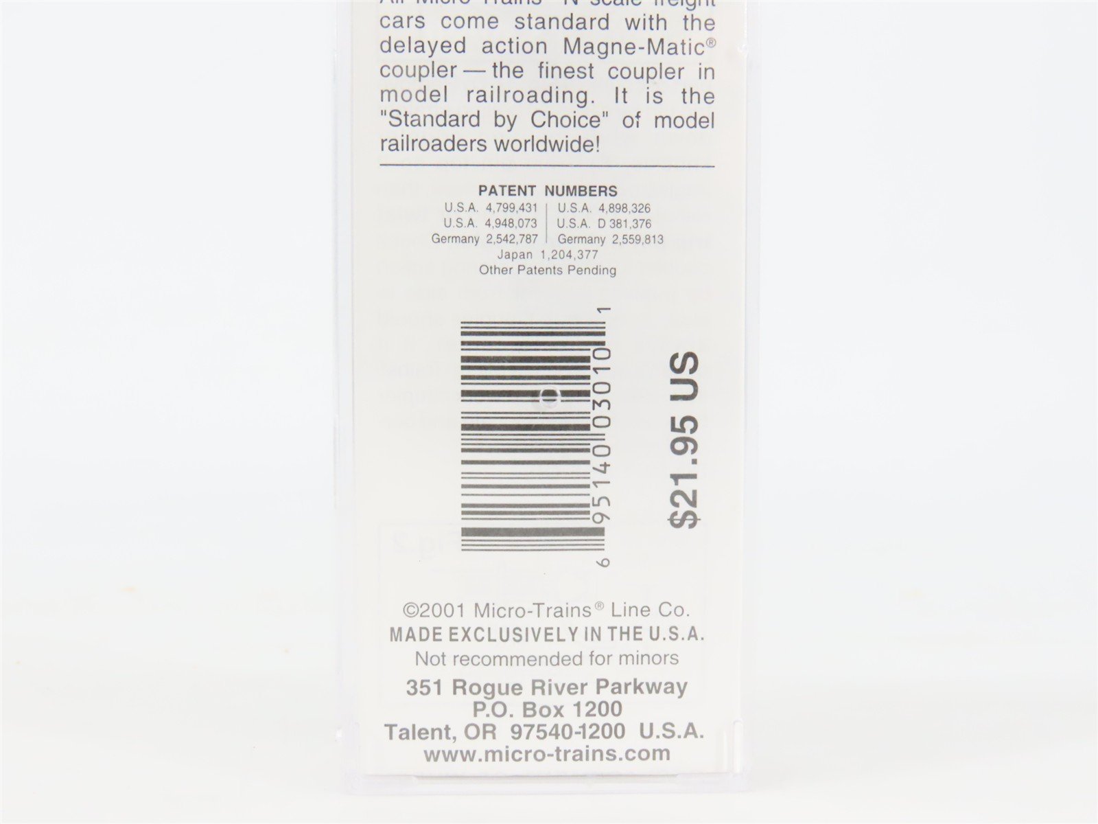 N Scale Micro-Trains MTL 110010 ACFX 56' General Service Tank Car #87281
