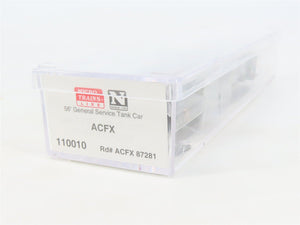N Scale Micro-Trains MTL 110010 ACFX 56' General Service Tank Car #87281