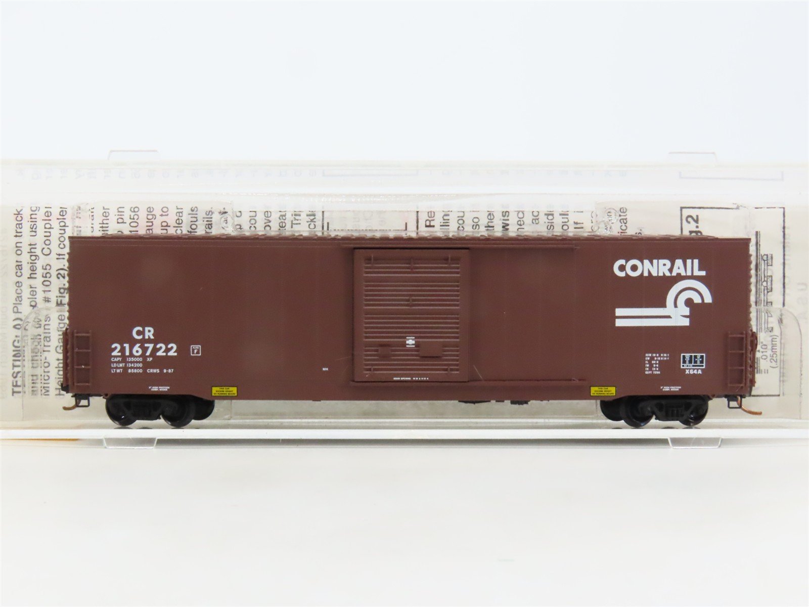 N Scale Micro-Trains MTL 104040 CR Conrail 60' Excess Height Box Car #216722