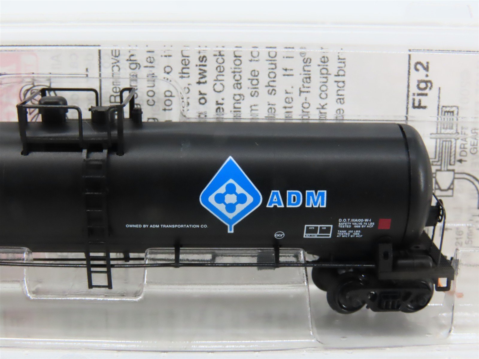 N Scale Micro-Trains MTL 110020 ADMX ADM Transportation 56' GS Tank Car #29866