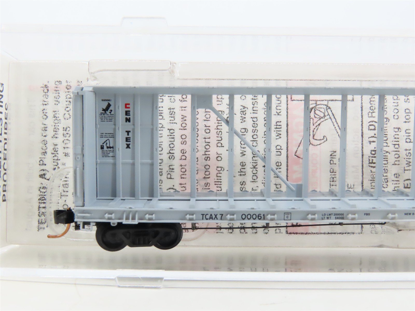 N Scale Micro-Trains MTL 53720 TCAX Centex Centerbeam I-Beam Flat Car #700061