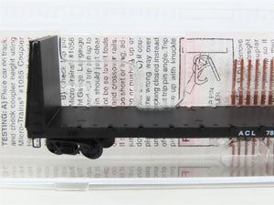 N Scale Micro-Trains MTL 54120 ACL Atlantic Coast Line Bulkhead Flat Car #78595