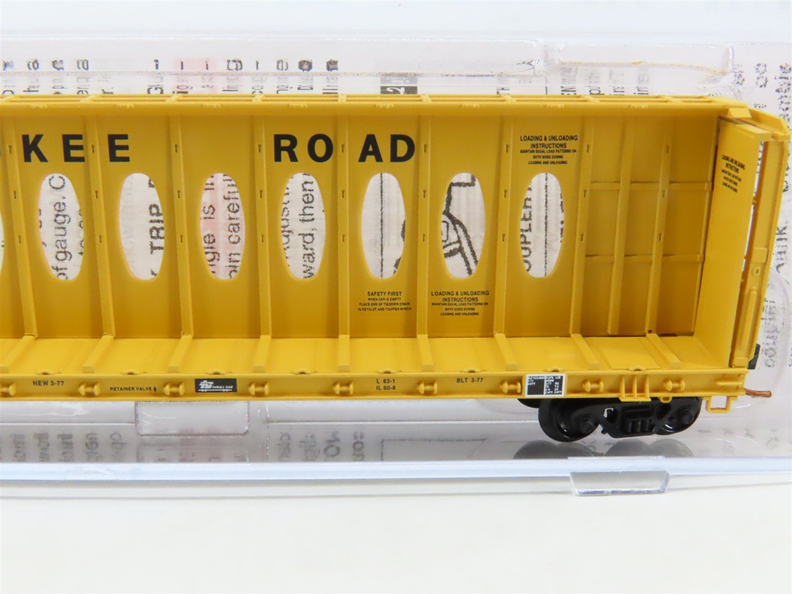 N Scale Micro-Trains MTL 05300050 MILW Milwaukee Road Centerbeam Flat Car #63042