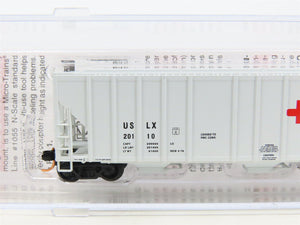 N Scale Micro-Trains MTL 09900030 USLX FMC Chemicals 3-Bay Covered Hopper #20110