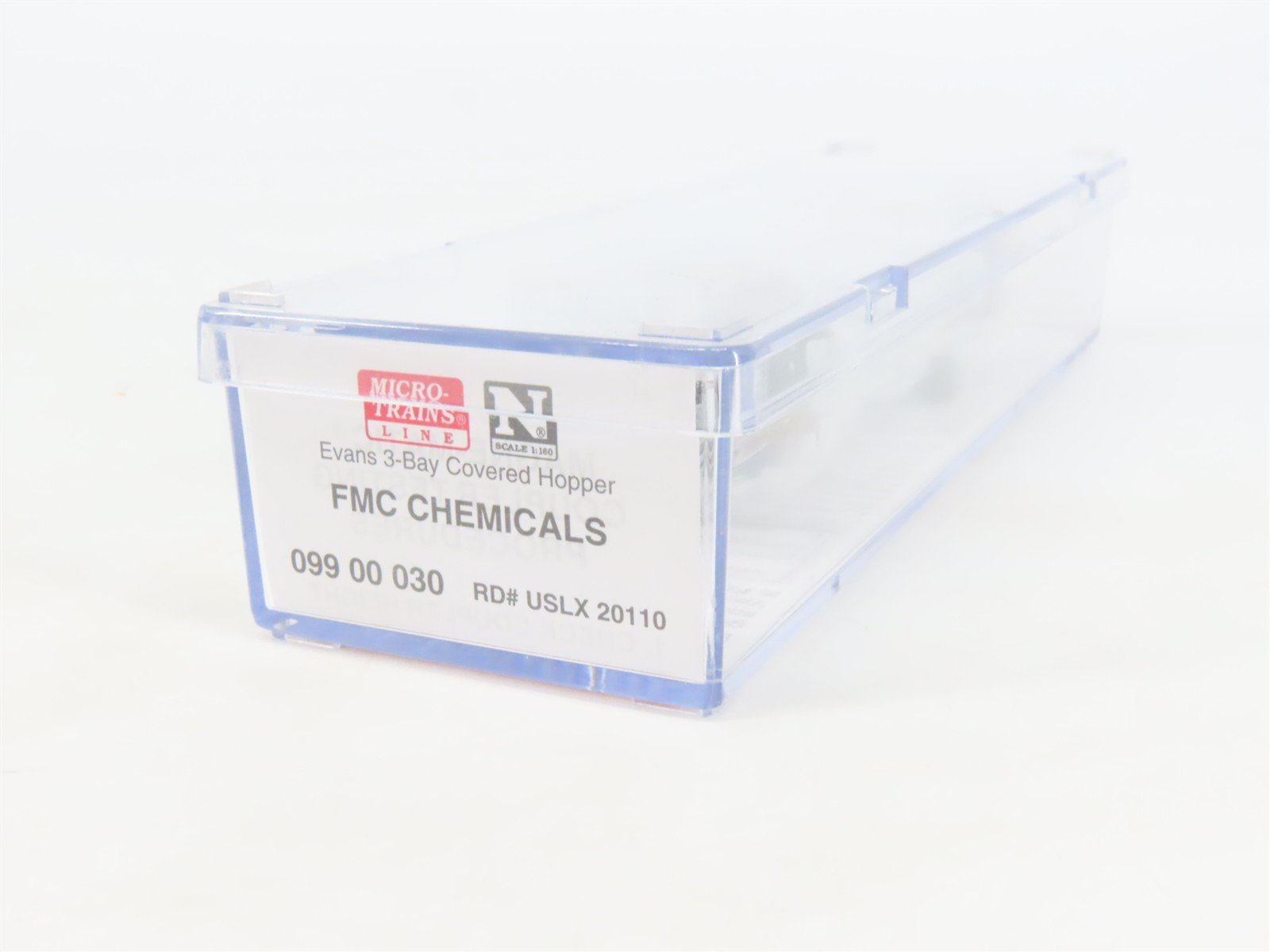 N Scale Micro-Trains MTL 09900030 USLX FMC Chemicals 3-Bay Covered Hopper #20110