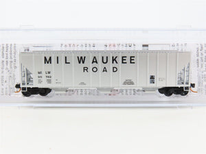 N Scale Micro-Trains MTL 09900050 MILW Milwaukee Road 3-Bay Covered Hopper 98762