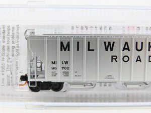 N Scale Micro-Trains MTL 09900050 MILW Milwaukee Road 3-Bay Covered Hopper 98762