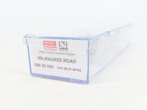 N Scale Micro-Trains MTL 09900050 MILW Milwaukee Road 3-Bay Covered Hopper 98762