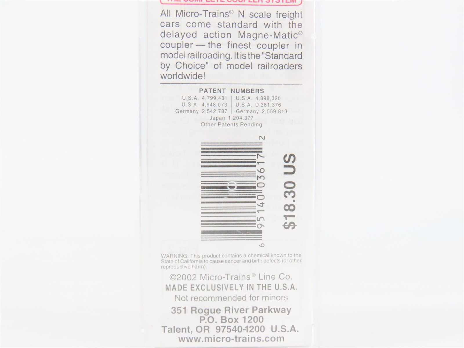 N Scale Micro-Trains MTL 109050 Erie Railroad Depressed Center Flat Car #7208