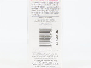 N Scale Micro-Trains MTL 109050 Erie Railroad Depressed Center Flat Car #7208